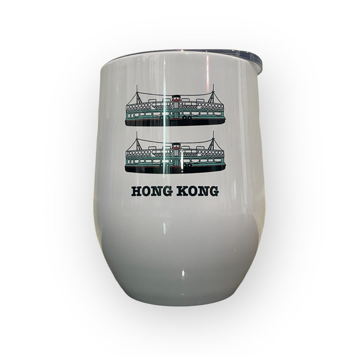 Star Ferry Print Stainless Steel Wine Cup – Insulated Hong Kong Design