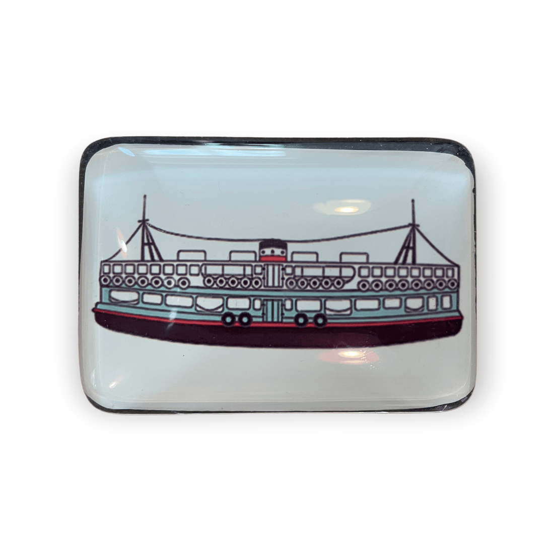 Star Ferry Glass Fridge Magnet | Iconic Hong Kong Souvenir