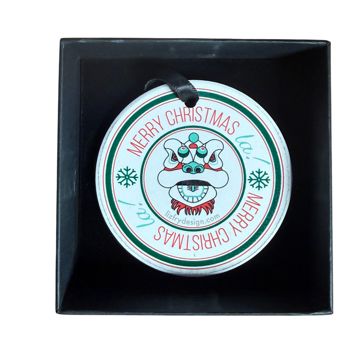 TST Lion - Ceramic Ornament - boxed