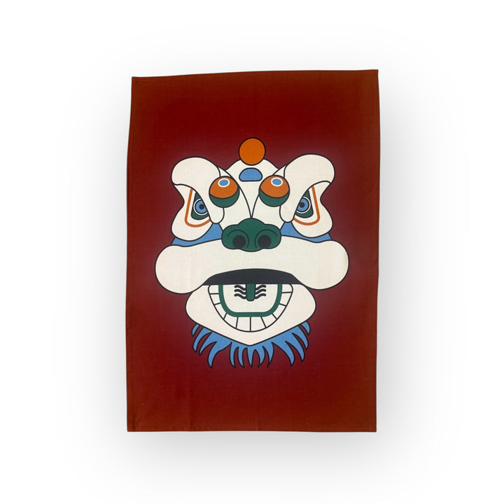 Lion Head Tea Towel