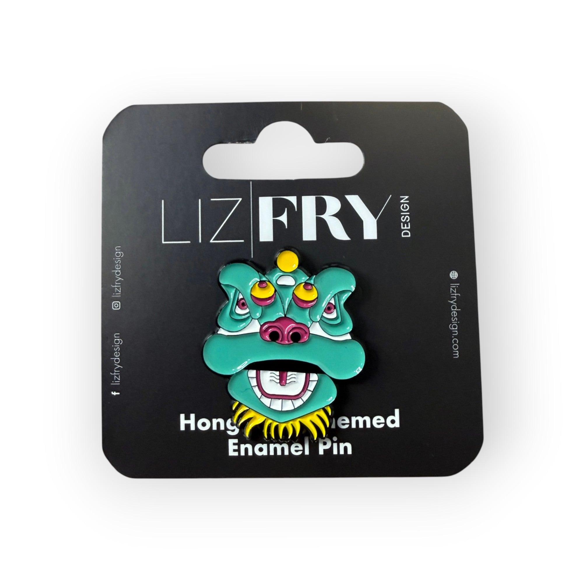 Tsim Sha Tsui Lion Head Enamel Pin – 3cm