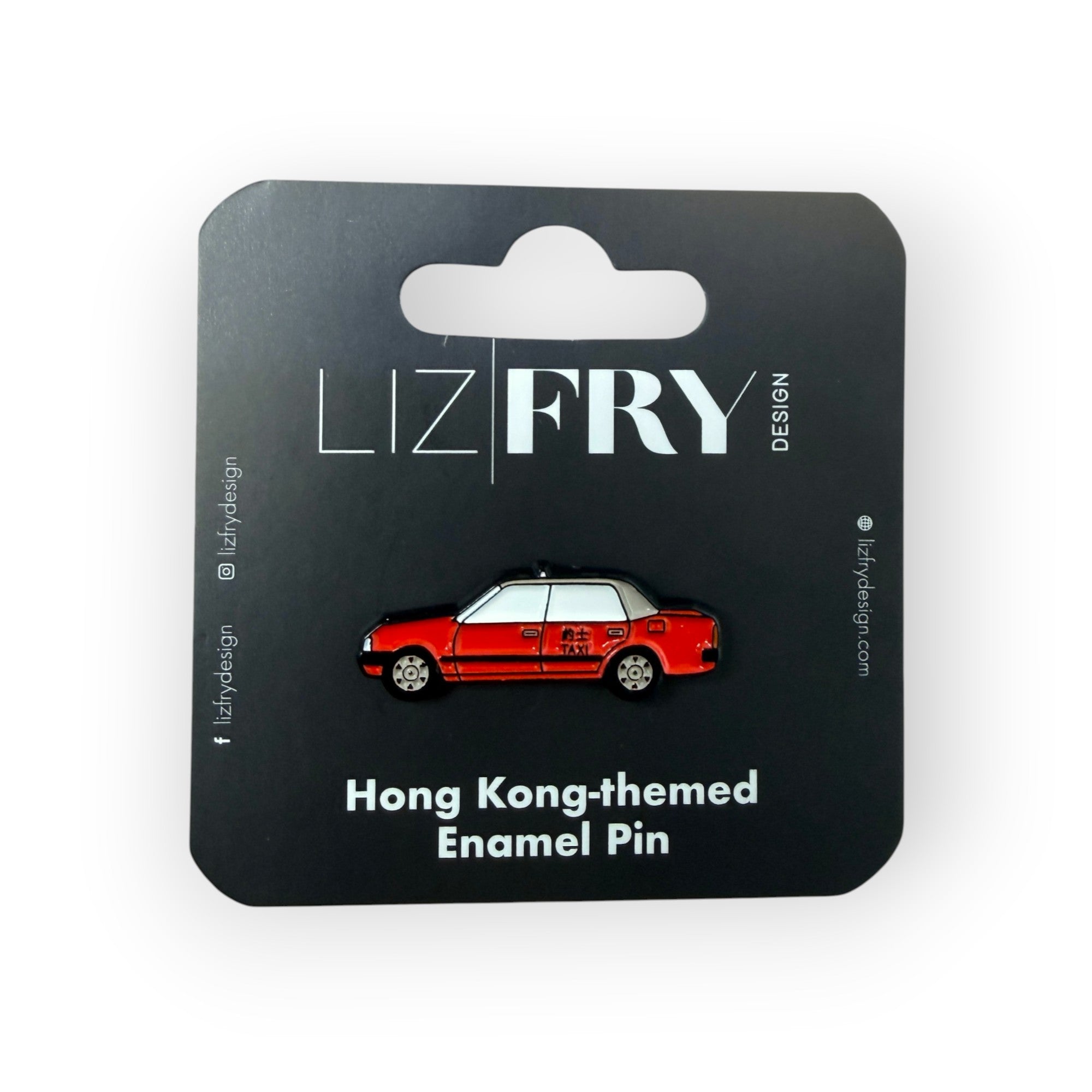 Hong Kong Red Taxi Enamel Pin – 3cm