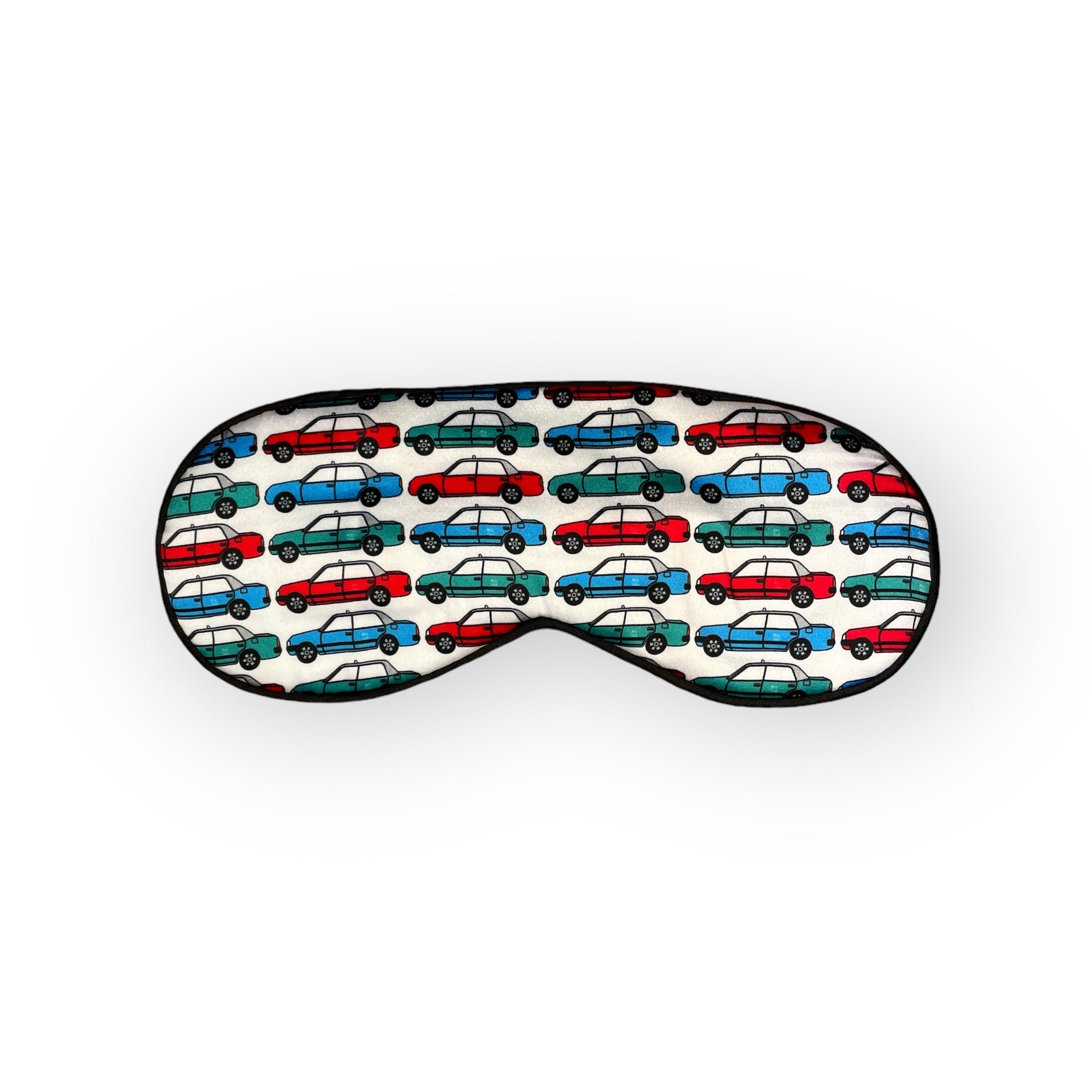 Hong Kong Taxis Print Eye Mask – Soft Cotton Travel Sleep Mask