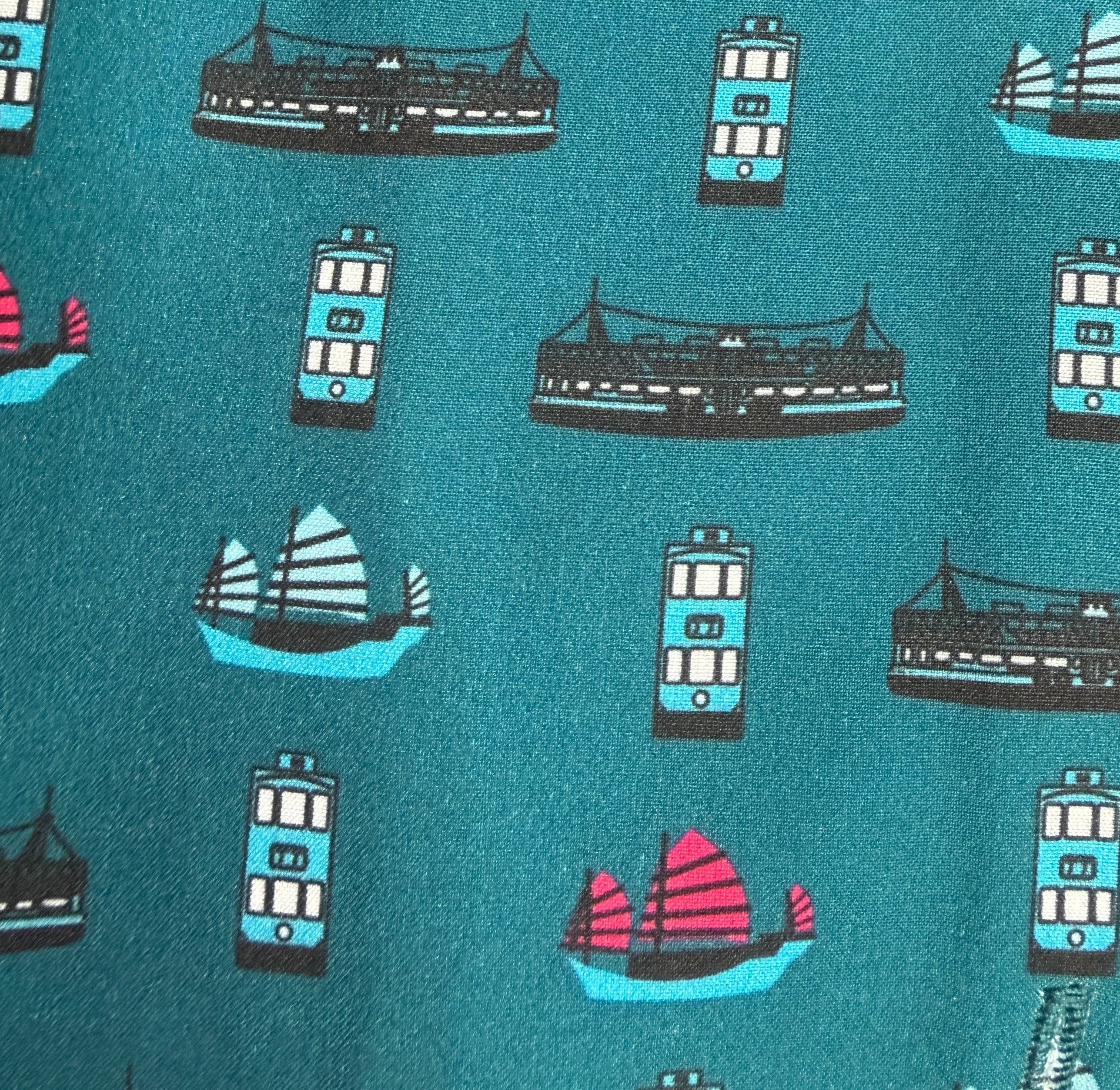 Men’s Teal Hong Kong Transport Quick-Dry Shirt & Board Shorts Set