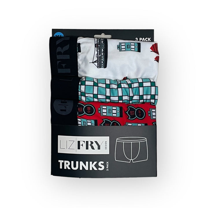 Eco-Friendly Men’s Trunk Boxers 3-Pack – Hong Kong Fragrant Harbour Prints