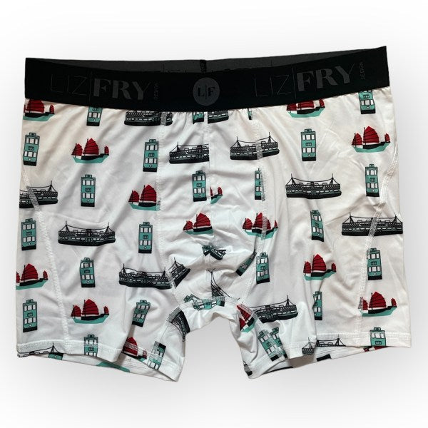 Eco-Friendly Men’s Trunk Boxers 3-Pack – Hong Kong Fragrant Harbour Prints