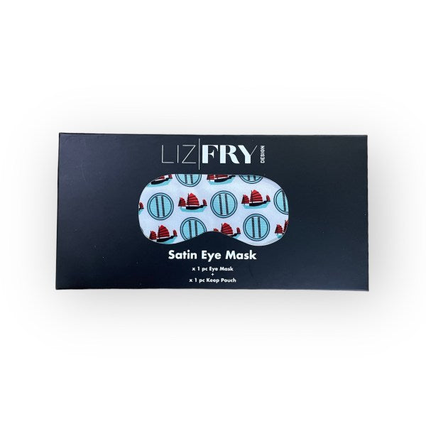 Tseung Kwan O Junk Print Eye Mask – Soft Cotton Travel Sleep Mask