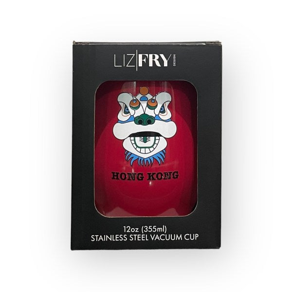 Tsim Sha Tsui Lion Heads Print Stainless Steel Wine Cup – Insulated Travel Mug