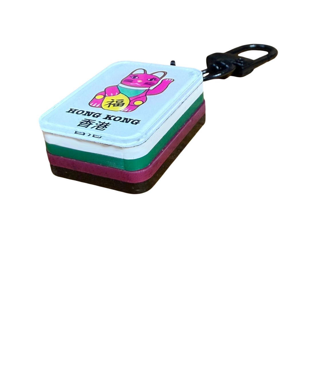 Tung Choi Street Lucky Cat Mahjong Keyring – Boxed | Liz Fry Design
