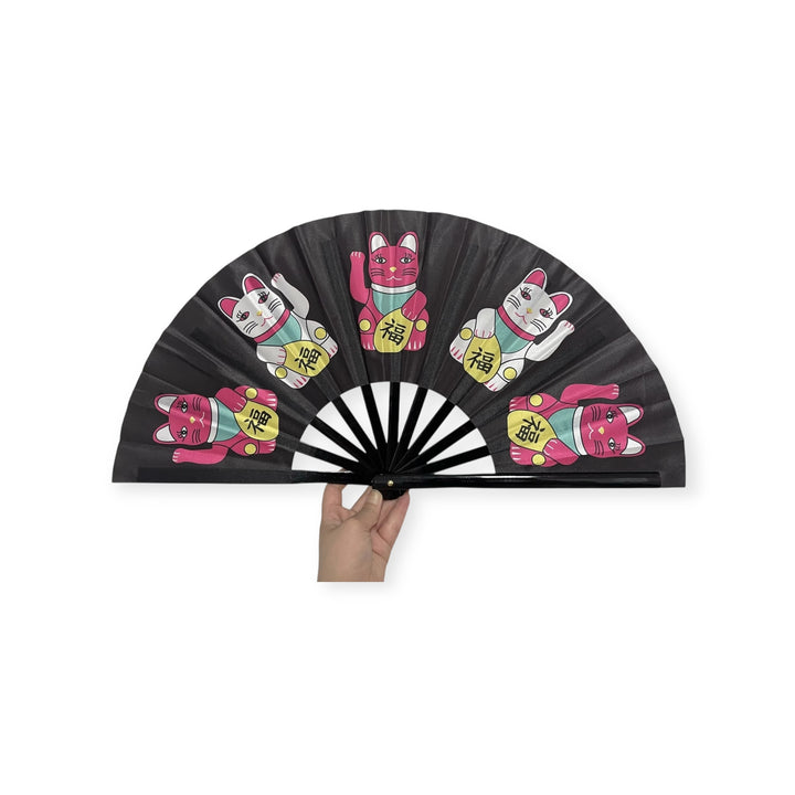 Tung Choi Street Lucky Cats Hand Fan – Hong Kong Souvenir | Liz Fry Design
