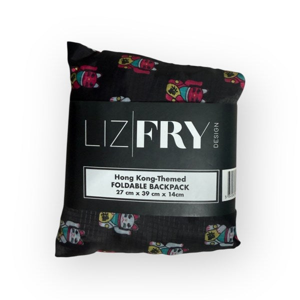 Tung Choi Street Lucky Cats Foldable Backpack | Lightweight & Eco-Friendly