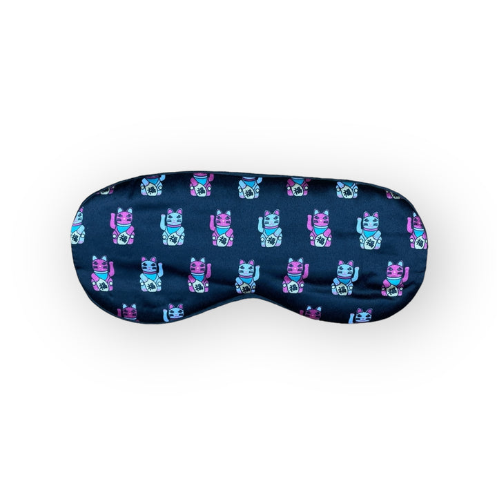 Tung Choi Street Lucky Cats Eye Mask – Repeat Print Travel Sleep Mask