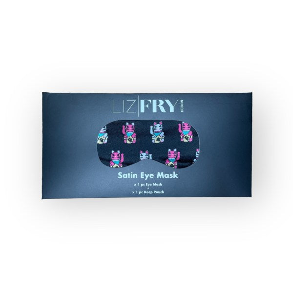 Tung Choi Street Lucky Cats Eye Mask – Repeat Print Travel Sleep Mask