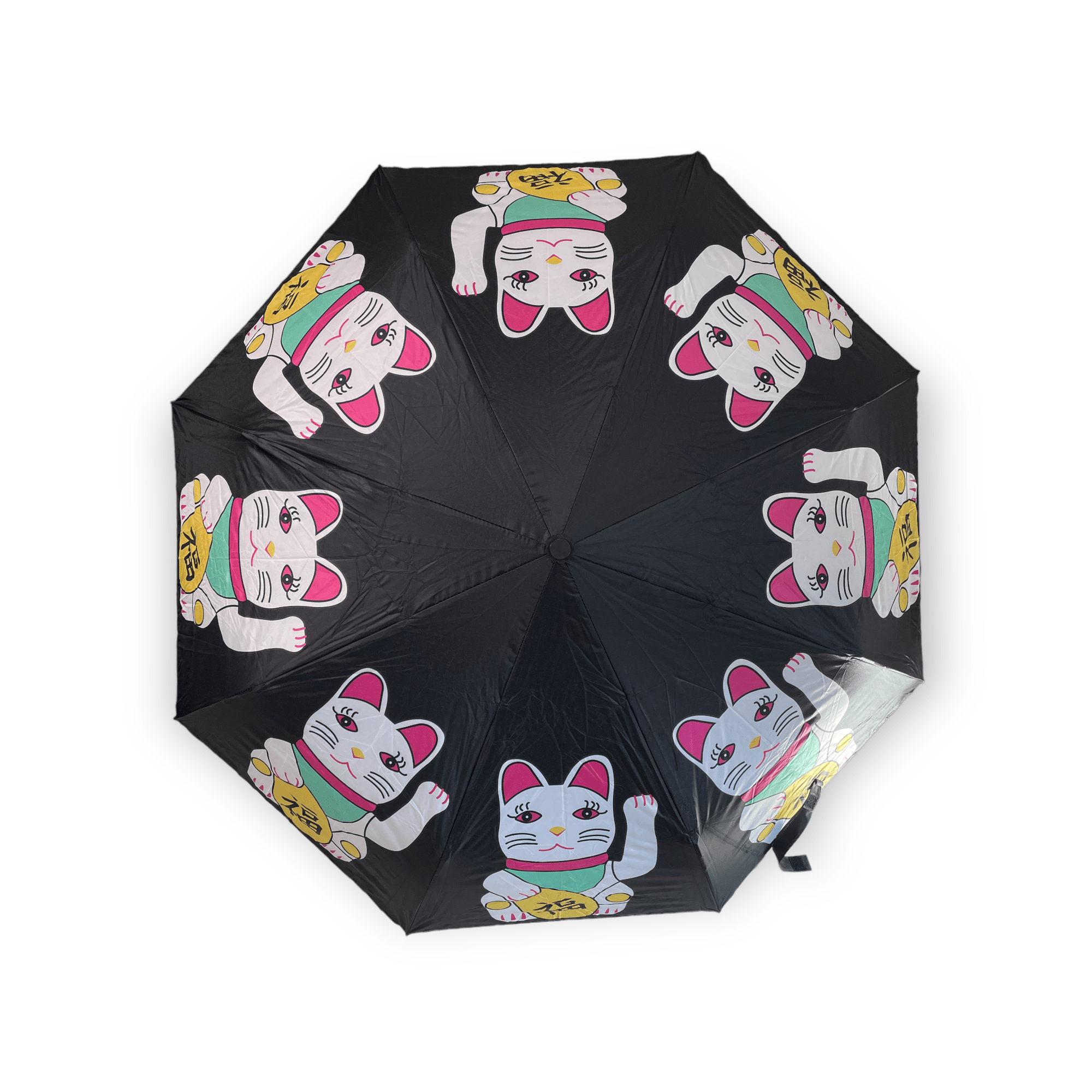 Tung Choi Street Lucky Cats Print Folding Umbrella – Liz Fry Design