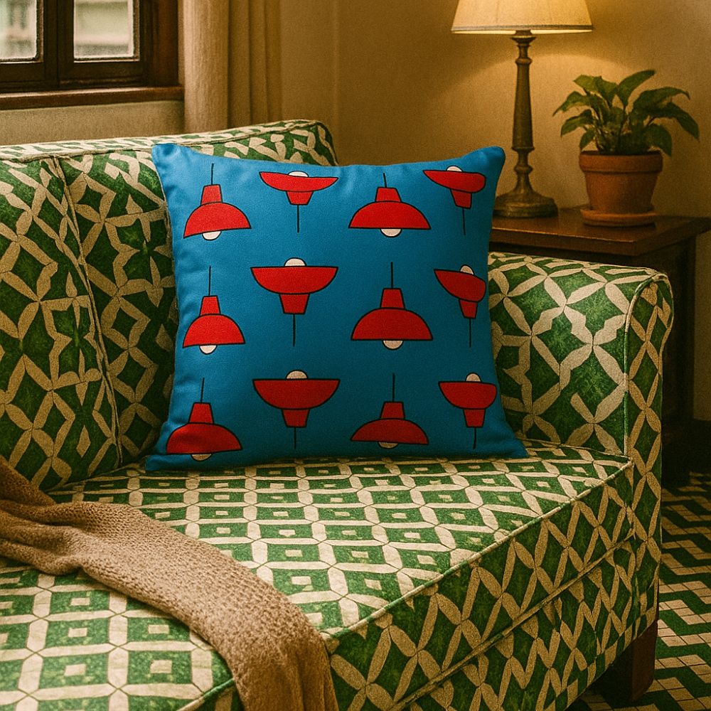 Java Road Lamp Cushion Cover