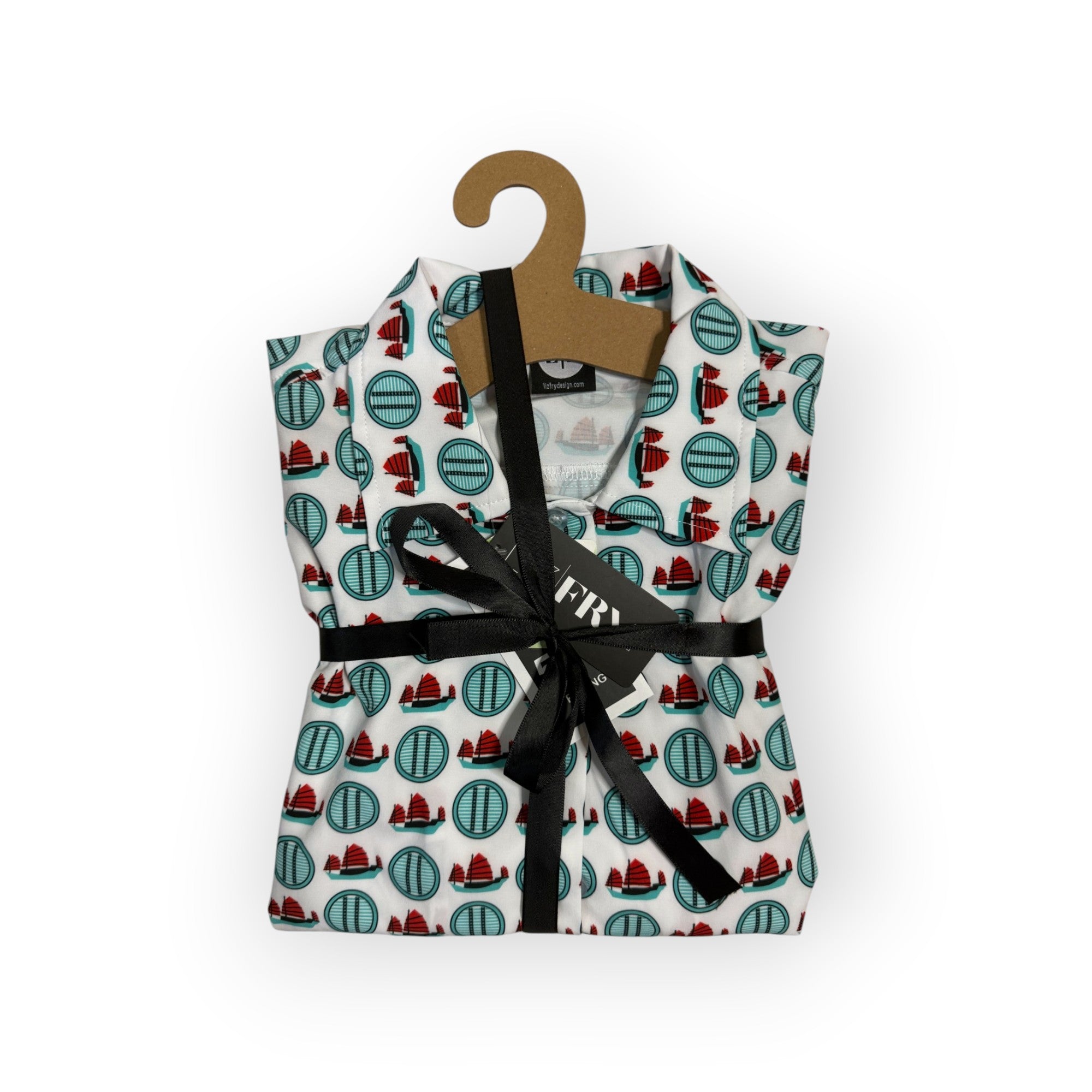 Women’s Junk Print Quick-Dry Shirt & Shorts Set