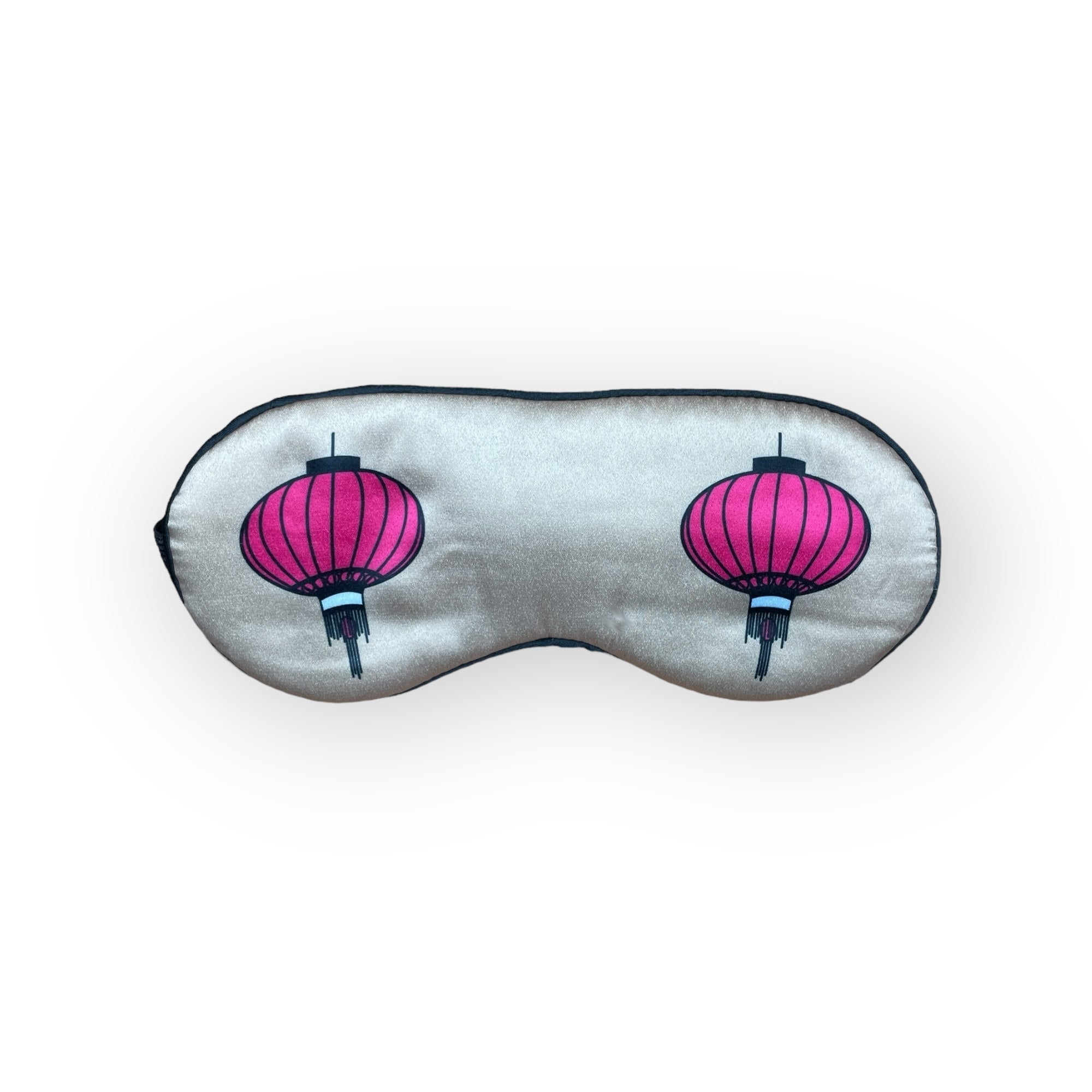Wong Tai Sin Lanterns Eye Mask – Silver Placement Print Travel Sleep Mask