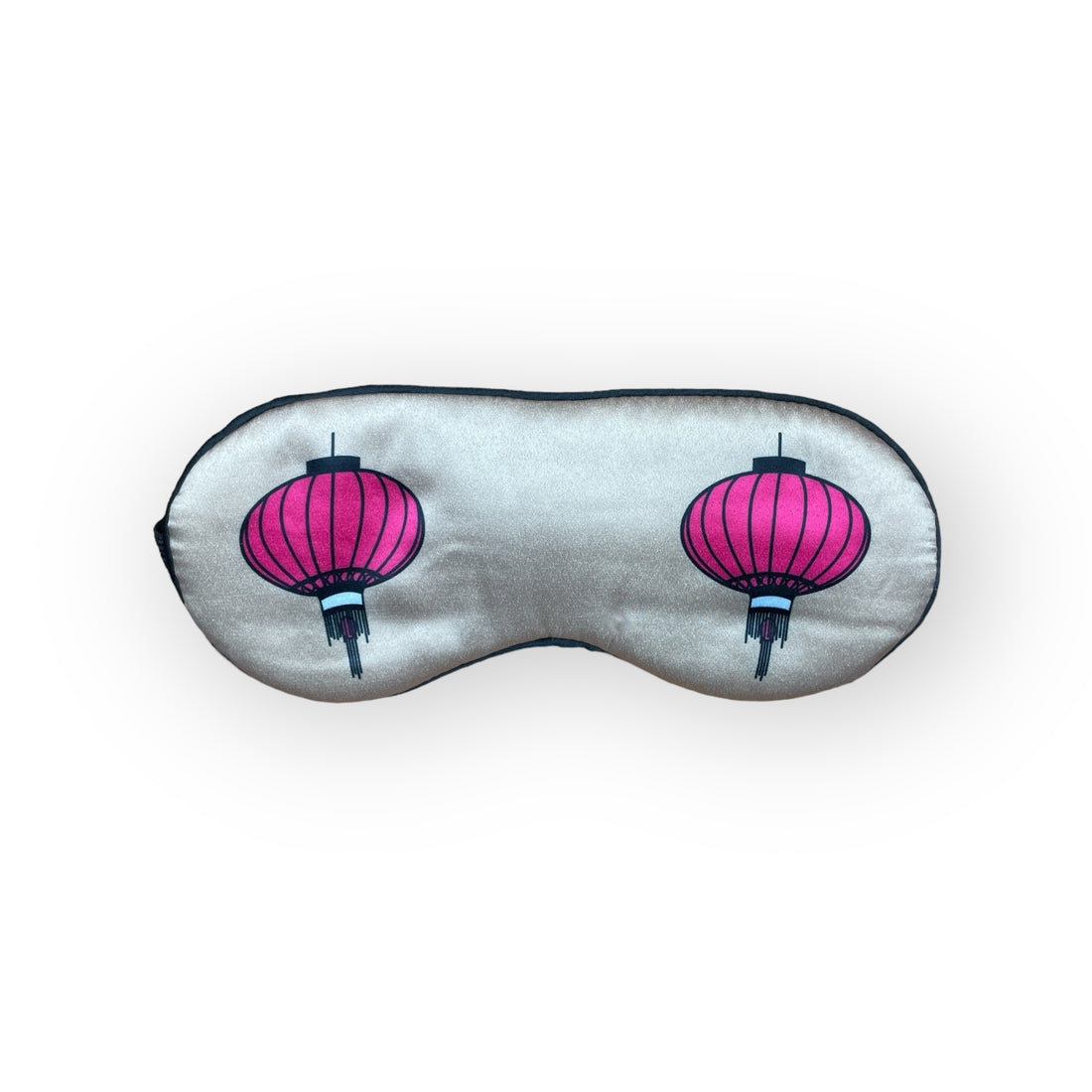Wong Tai Sin Lanterns Eye Mask – Silver Placement Print Travel Sleep Mask