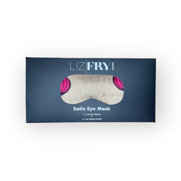 Wong Tai Sin Lanterns Eye Mask – Silver Placement Print Travel Sleep Mask