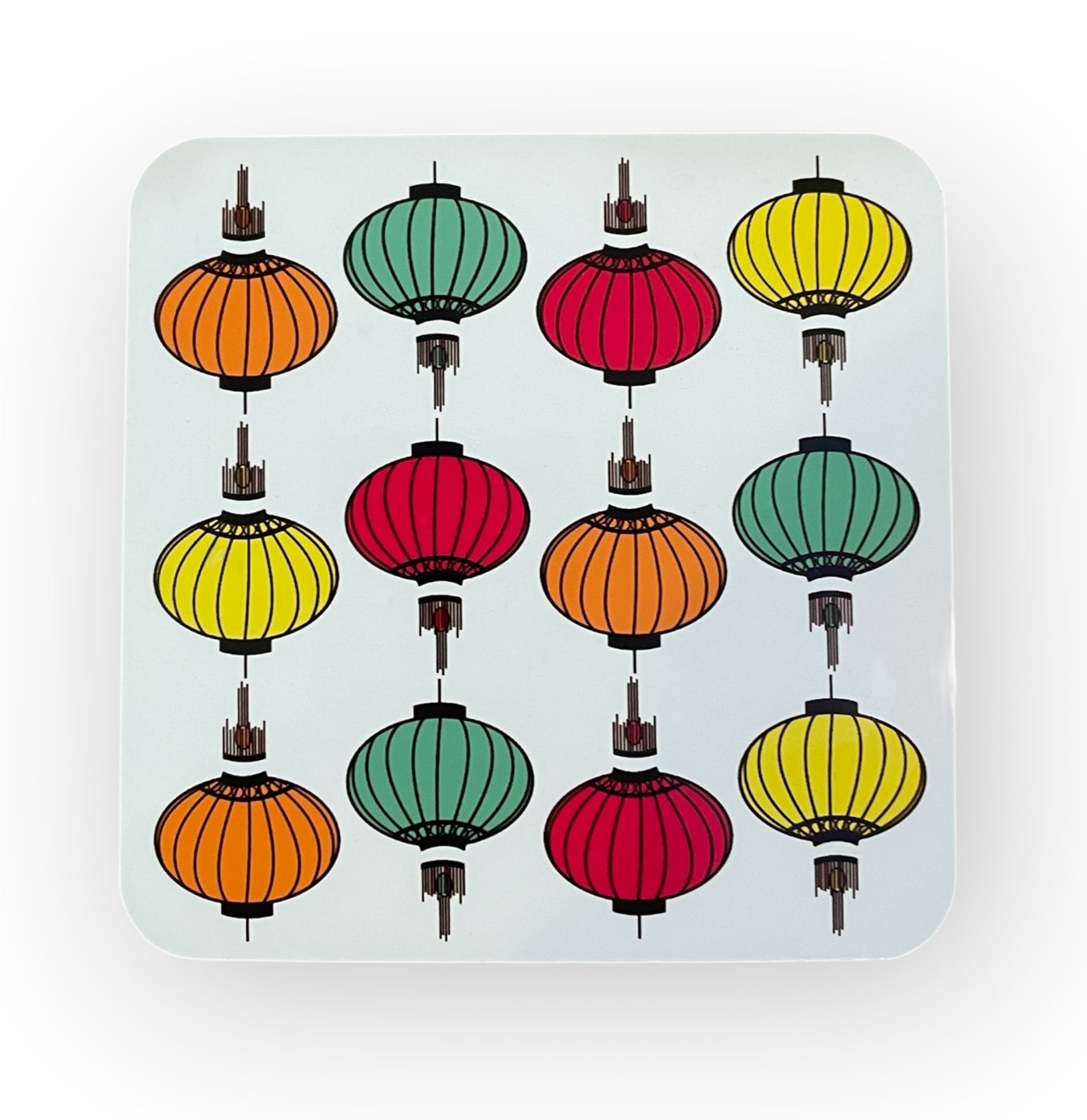 Wong Tai Sin Lanterns Coaster | Colourful Hong Kong Coaster