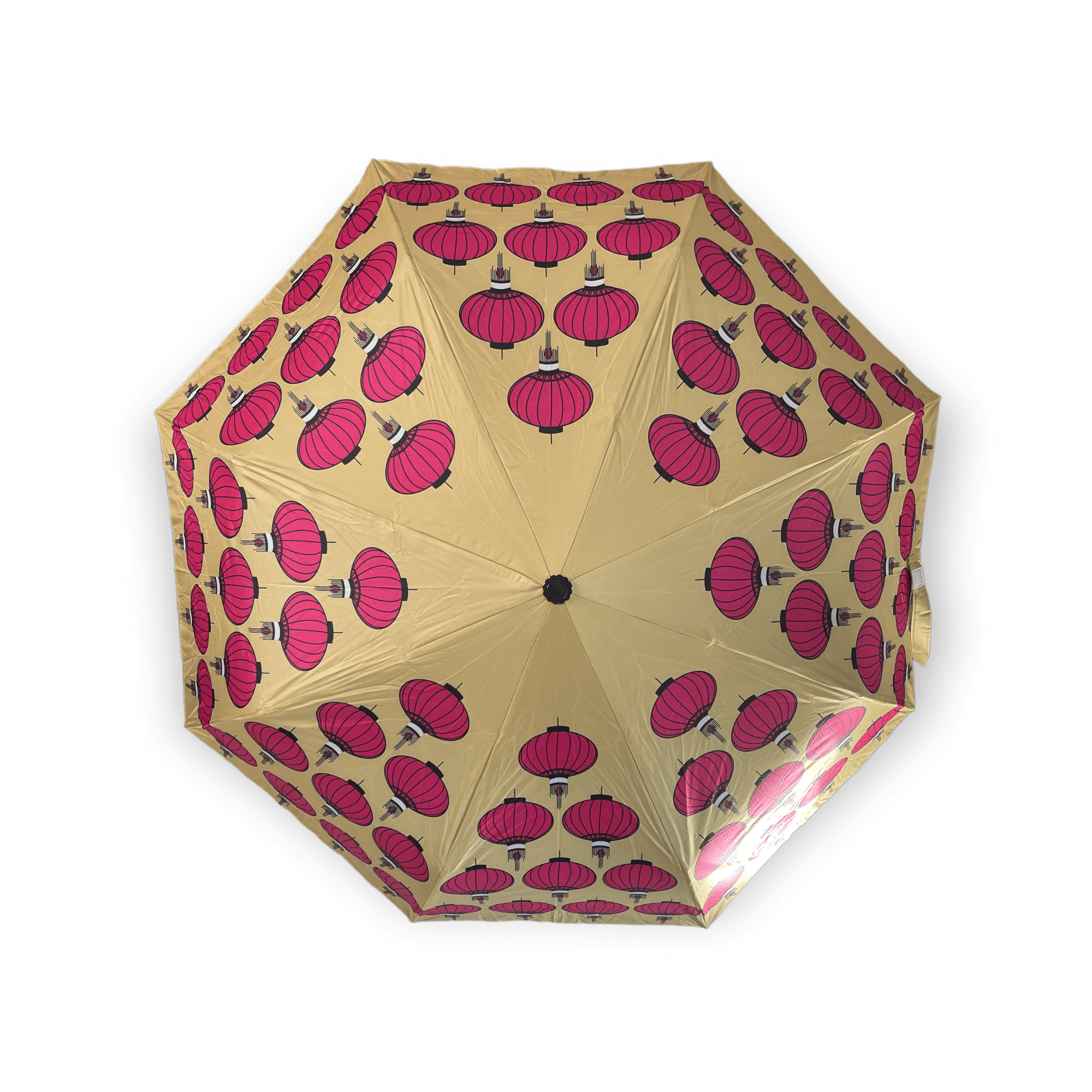 Wong Tai Sin Lanterns Print Folding Umbrella – Liz Fry Design