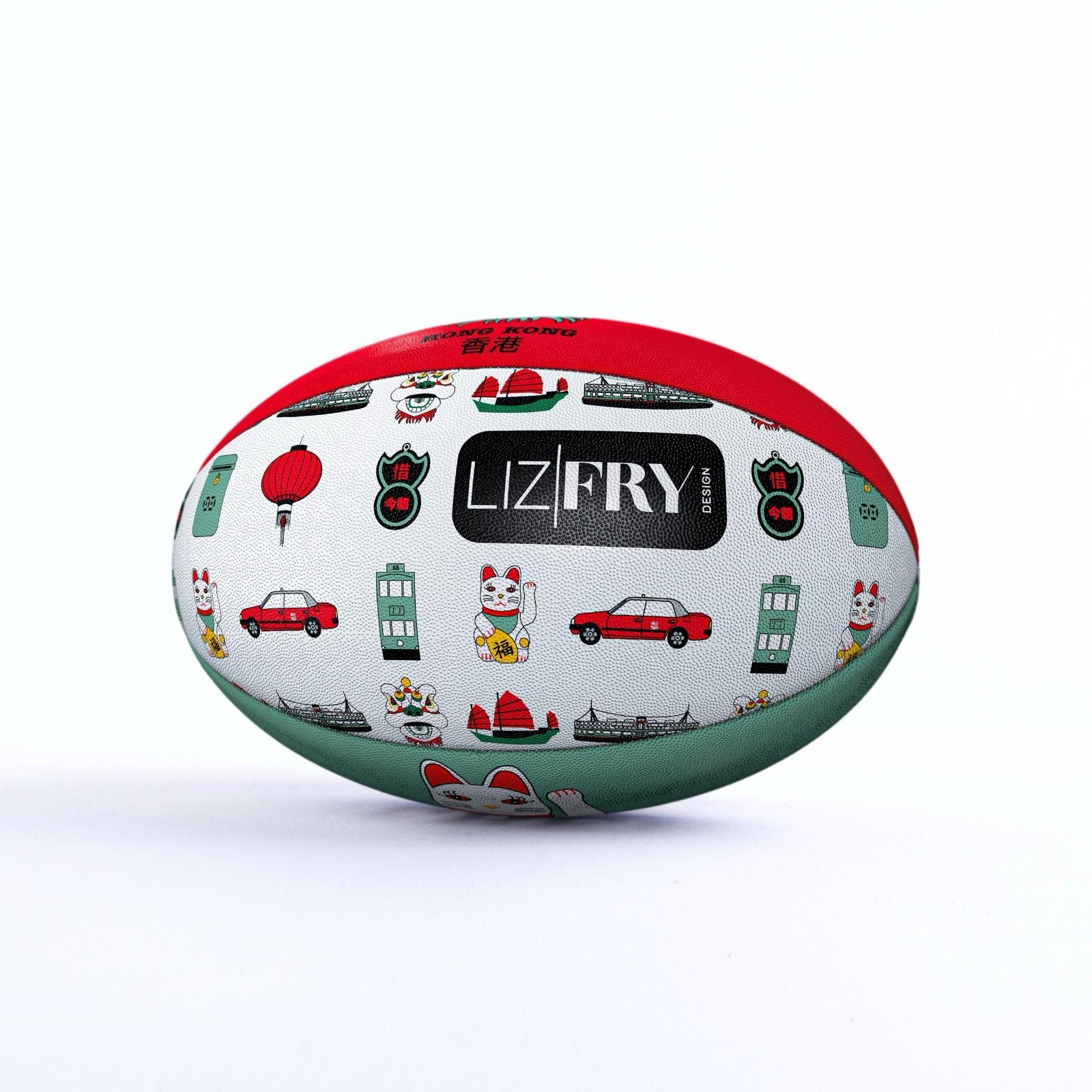 SPECIAL EDITION LFD × Escapade × Gilbert Rugby Ball – Hong Kong Sevens (Size 5)