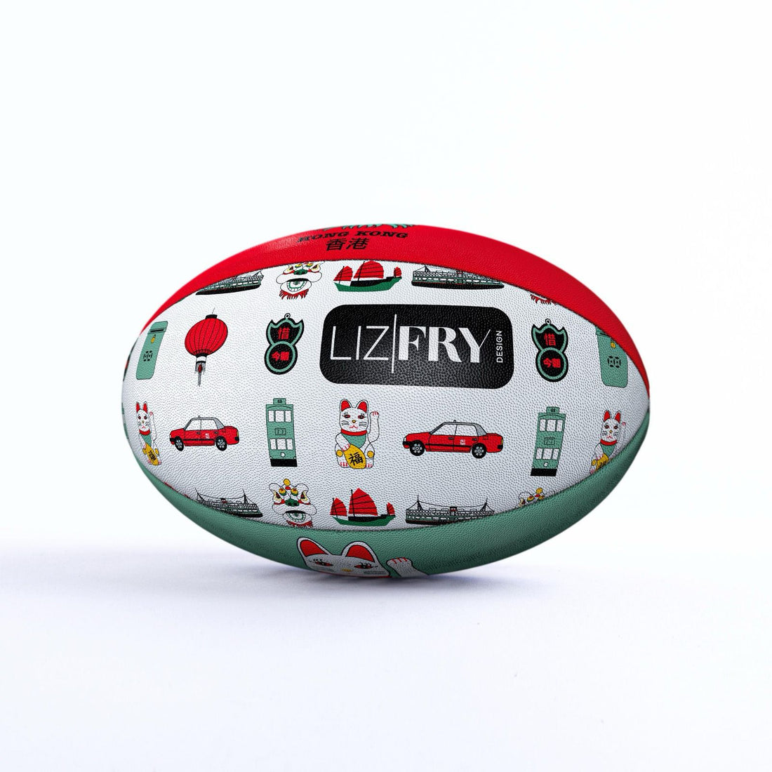 SPECIAL EDITION LFD × Escapade × Gilbert Rugby Ball – Hong Kong Sevens (Size 5)