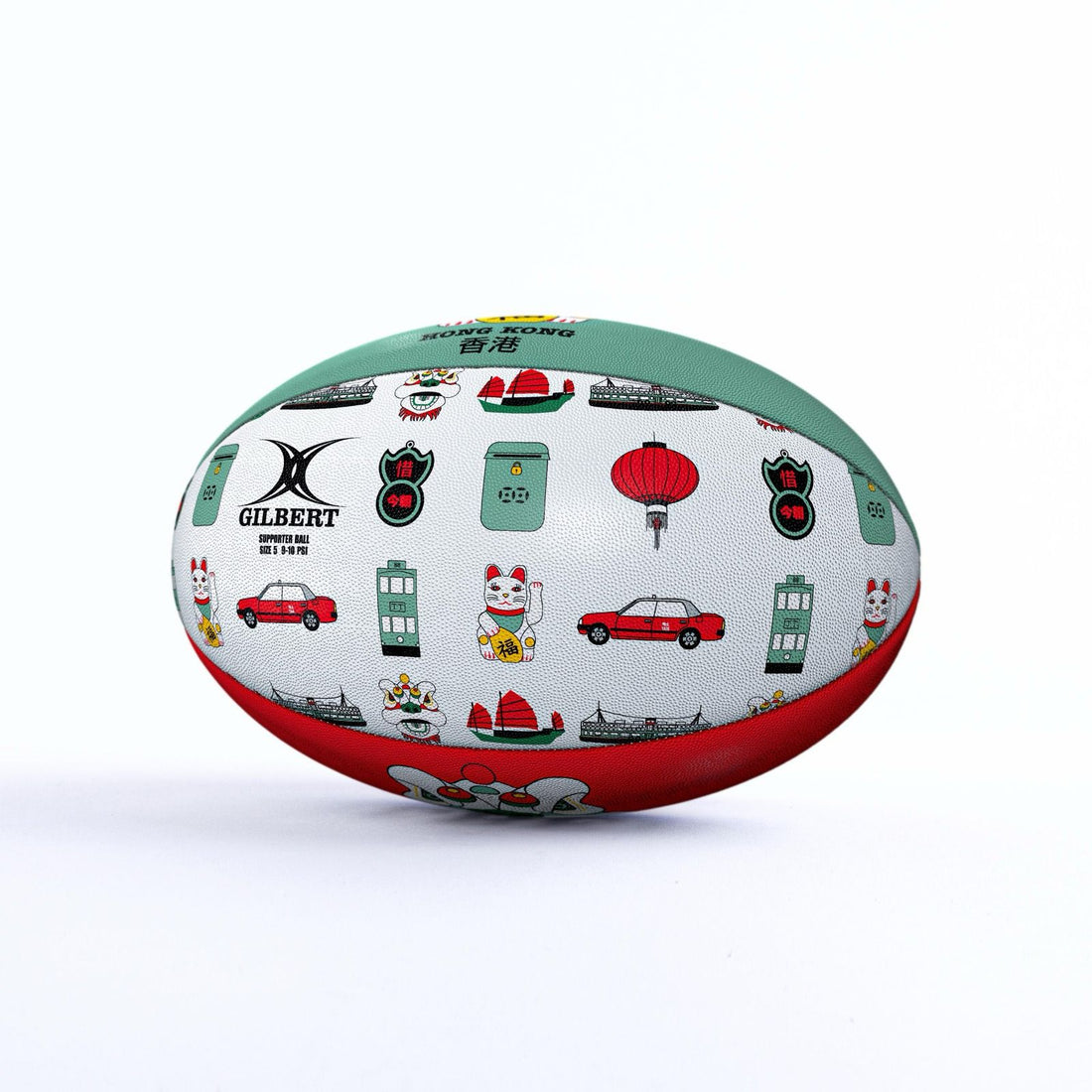 SPECIAL EDITION LFD × Escapade × Gilbert Rugby Ball – Hong Kong Sevens (Size 5)