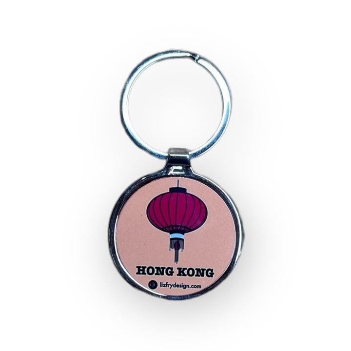 Wong Tai Sin Lantern Metal Keyring (Boxed) | Hong Kong Souvenir