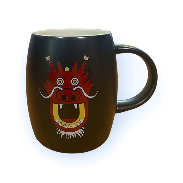 Dragon Head Print Ceramic Mug – Liz Fry Design