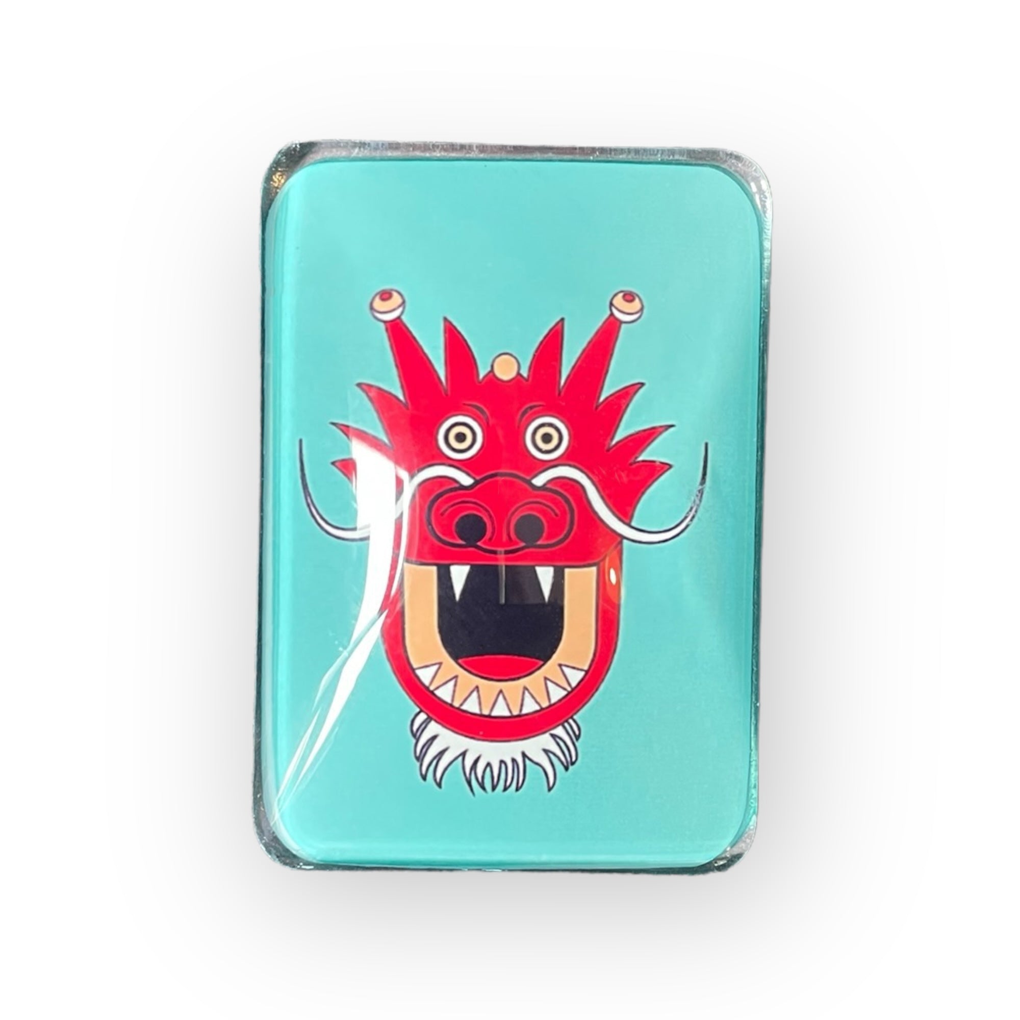 Dragon Head Glass Fridge Magnet | Hong Kong Souvenir