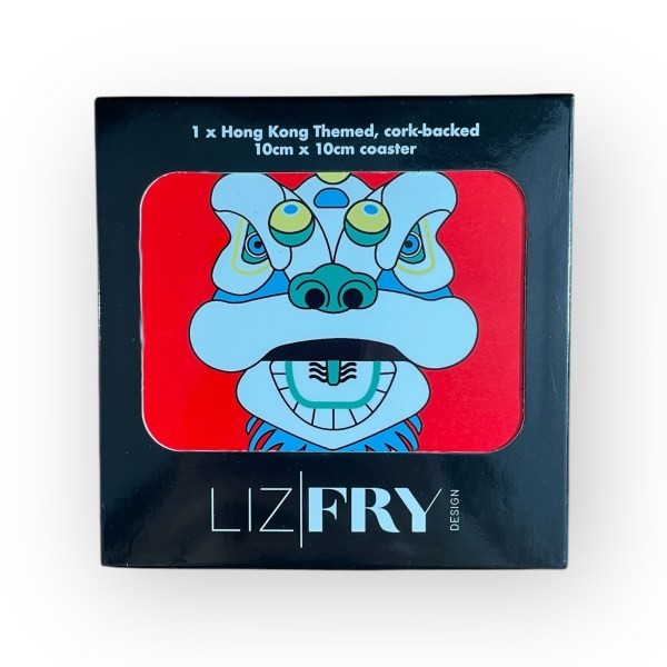 Tsim Sha Tsui Lion Head Coaster | Hong Kong Lion Dance Design