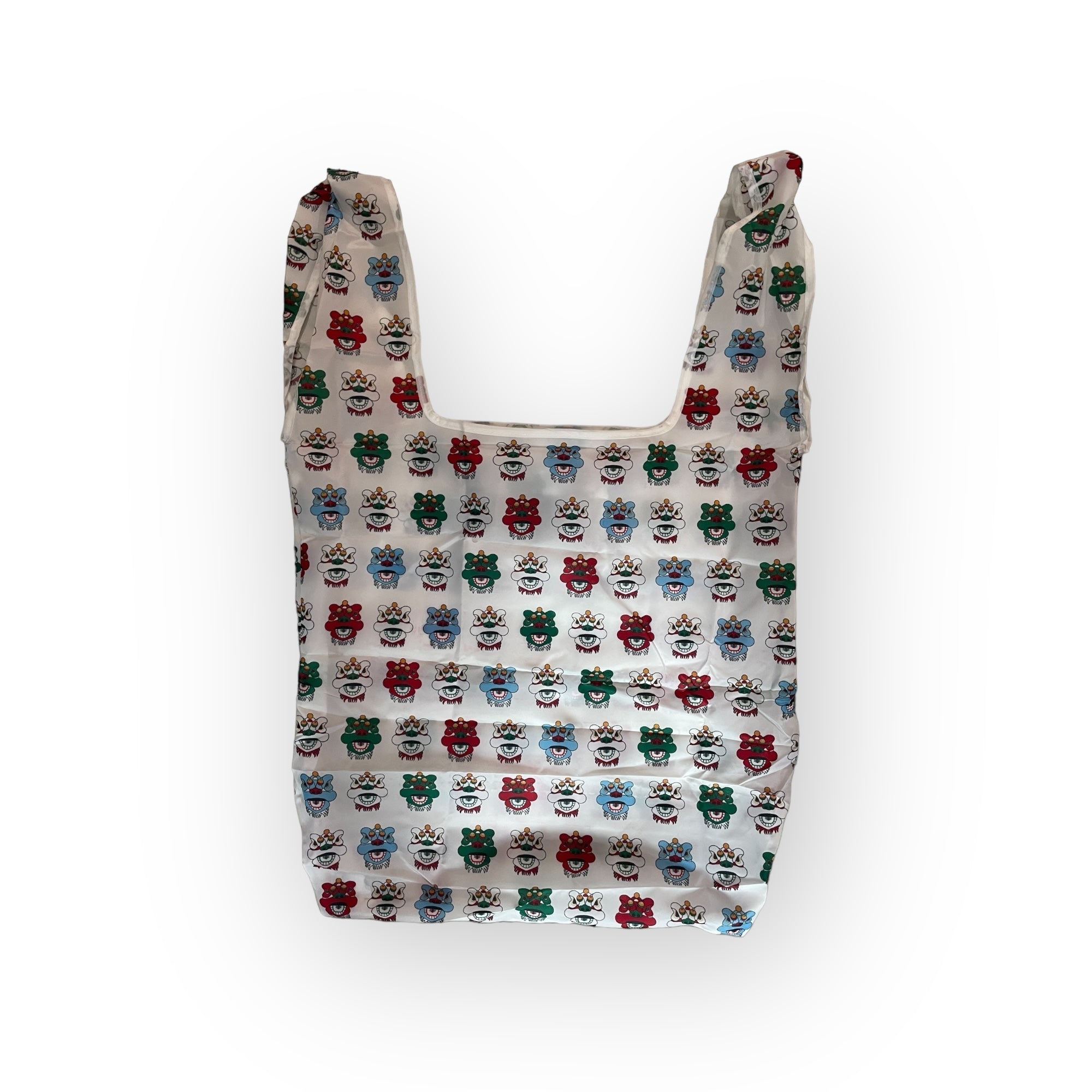 Tsim Sha Tsui Lion Heads Print Foldable Shopping Bag – Eco Reusable Tote