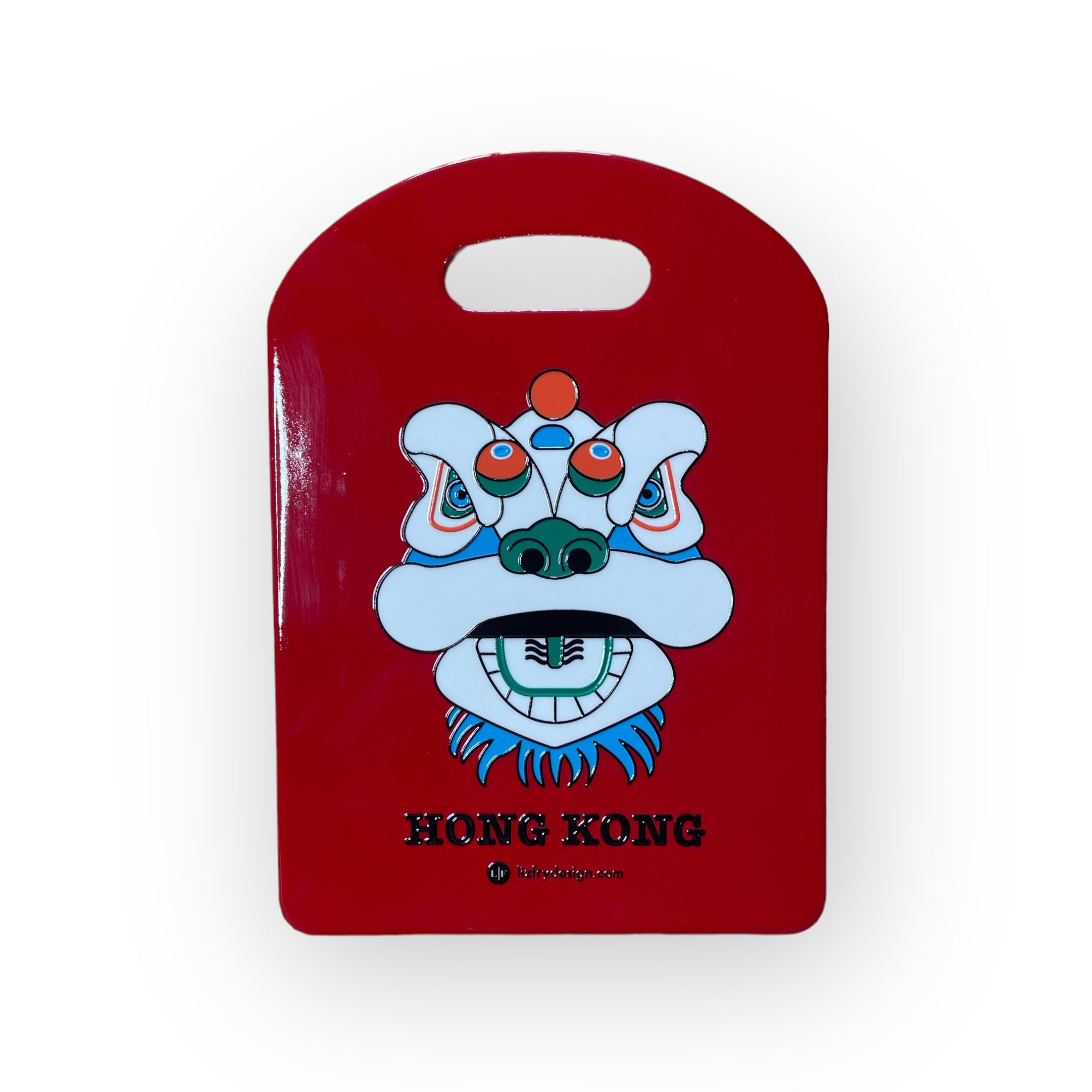 Tsim Sha Tsui Lion Heads Print Embossed Trivet | Hong Kong Kitchenware