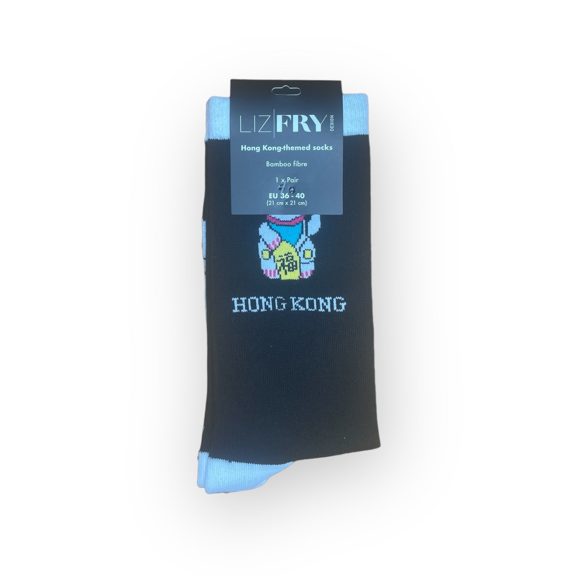 Tung Choi Street Lucky Cat Bamboo Fibre Socks